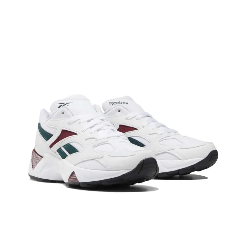 Reebok Aztrek 96 Wear-Resistant Low-Top Running Shoes Women's White Green-2