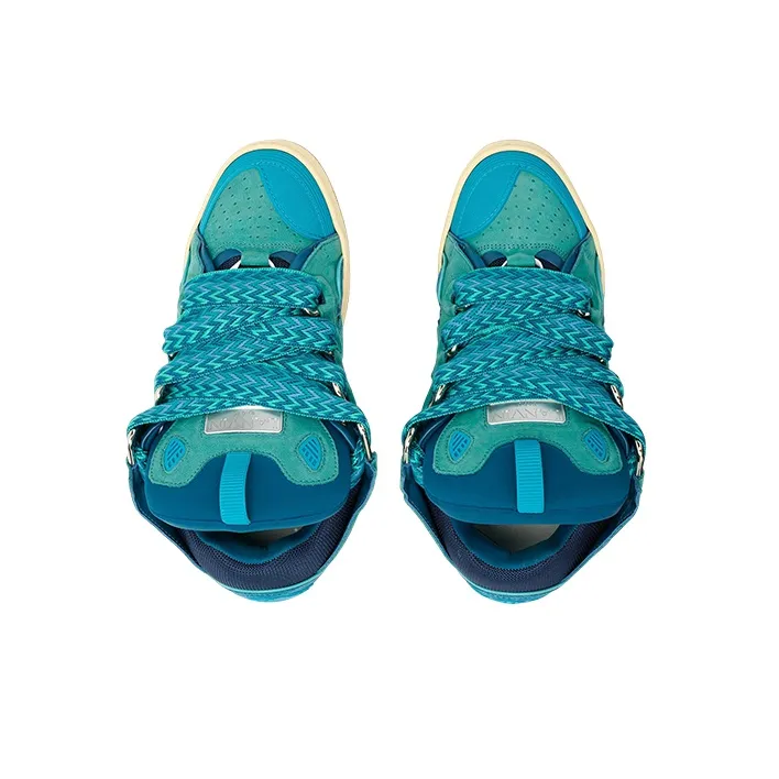 Lanvin Curb Curb Stylish Skateboarding Shoes Men's Blue-3