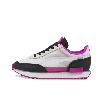 PUMA Future Rider Cushioning Anti-Slip And Wear-Resistant Low-Top Casual Shoes Women's White Purple