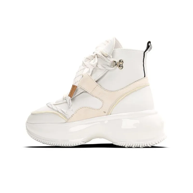 HOGAN Maxi I Active Interactive Cushioning Anti-Slip And Wear-Resistant High-Top Casual Shoes Men's White-0