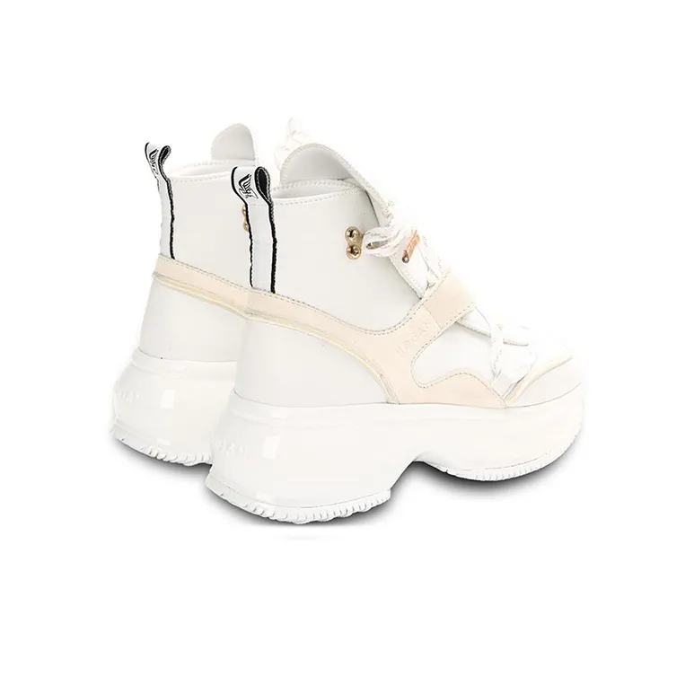 HOGAN Maxi I Active Interactive Cushioning Anti-Slip And Wear-Resistant High-Top Casual Shoes Men's White-4
