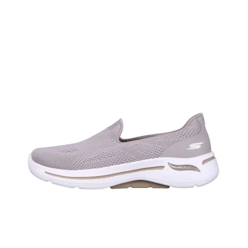 Skechers Go Walk Arch Fit Casual Shoes Women's Low-Top Taupe