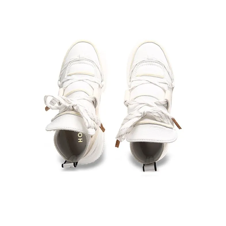 HOGAN Maxi I Active Interactive Cushioning Anti-Slip And Wear-Resistant High-Top Casual Shoes Men's White-3
