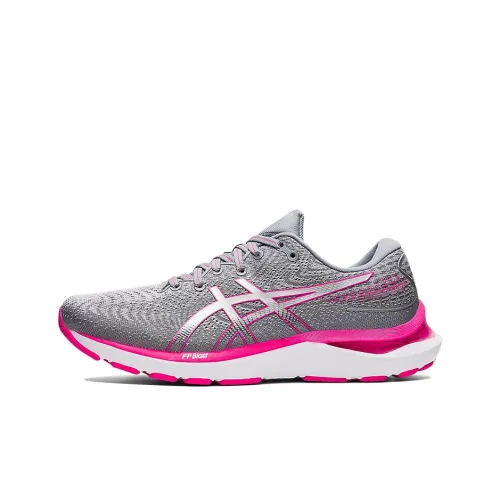 Asics Gel-Cumulus 24 Running Shoes Women's Low-Top Gray/Pink