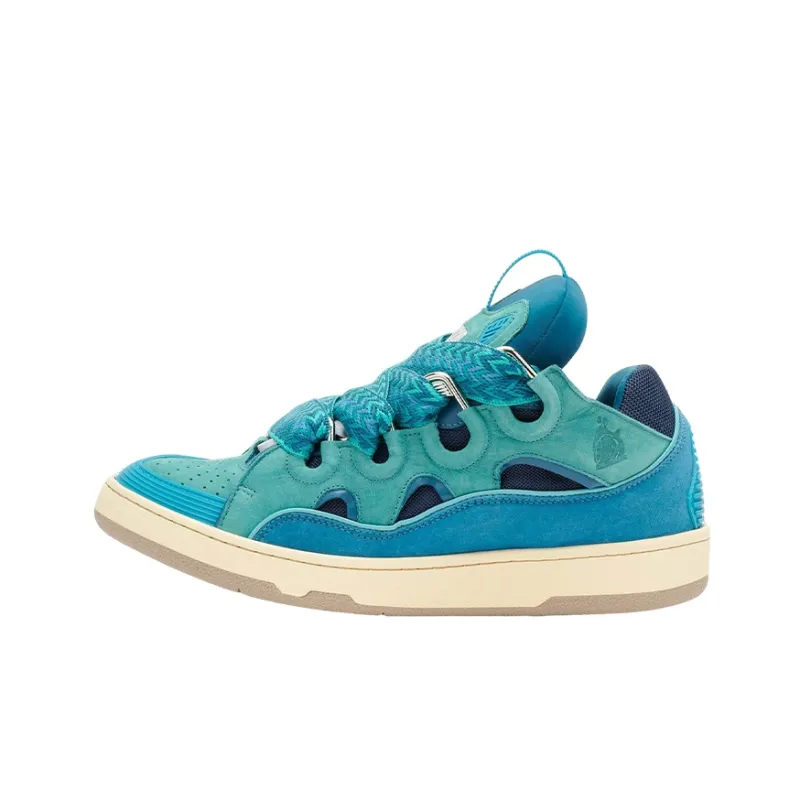 Lanvin Curb Curb Stylish Skateboarding Shoes Men's Blue-0