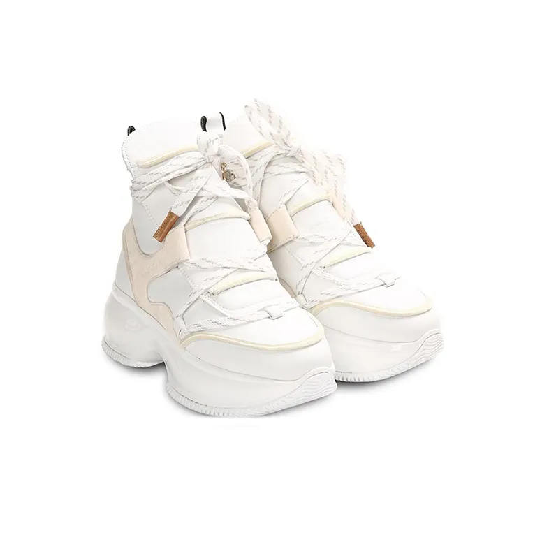 HOGAN Maxi I Active Interactive Cushioning Anti-Slip And Wear-Resistant High-Top Casual Shoes Men's White-2