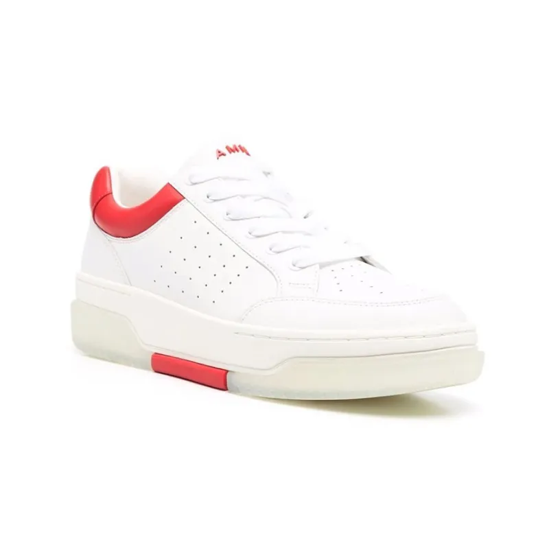 AMIRI Stadium Low White Red-2