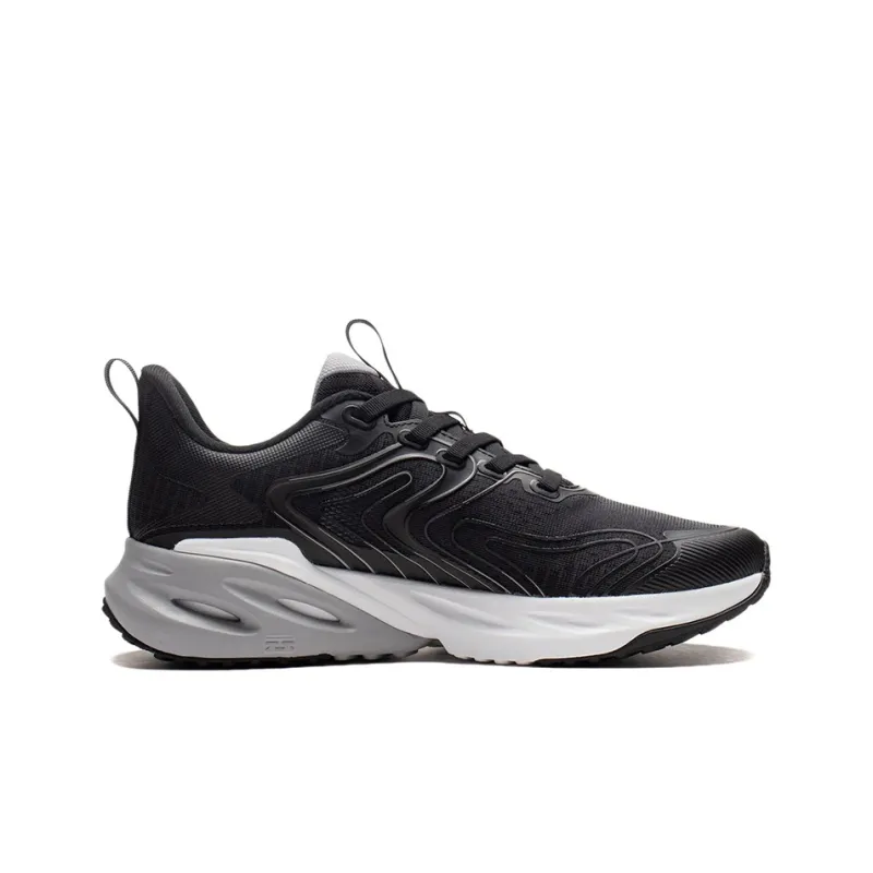 LiNing EazGo Cushioning, Slip Resistant, Abrasion Resistant, Breathable, Rebound Low Top Running Shoes Men's Black-1