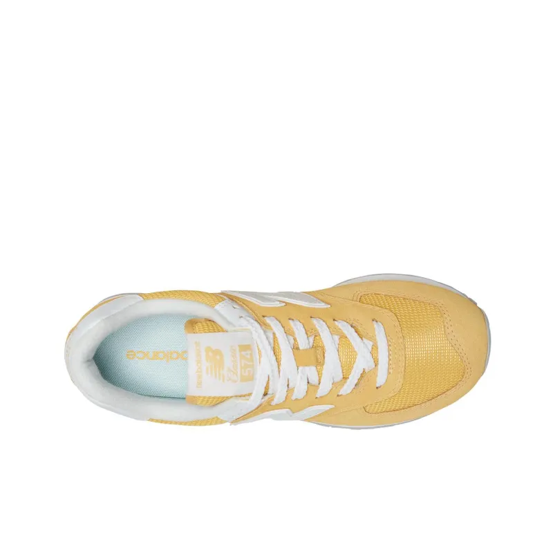 New Balance 574 Pastel Yellow White Women's-3
