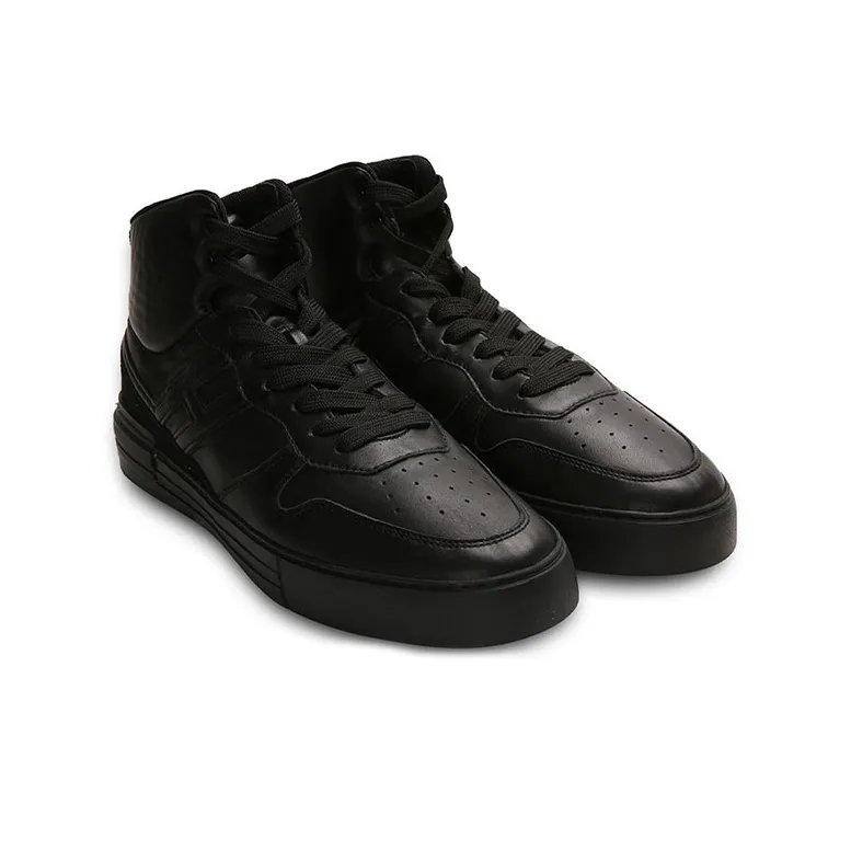 HOGAN Rebel Skateboard Shoes Men High-Top Black-2
