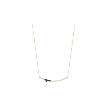Swarovski Harvey Pavé Necklaces Unisex Rose Gold