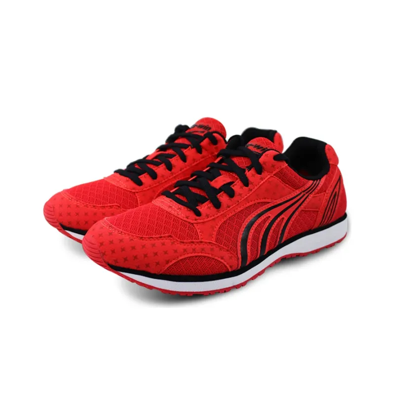 DO WIN Cushioned Slip Resistant Abrasion Resistant Low Top Running Shoes Unisex Red-1