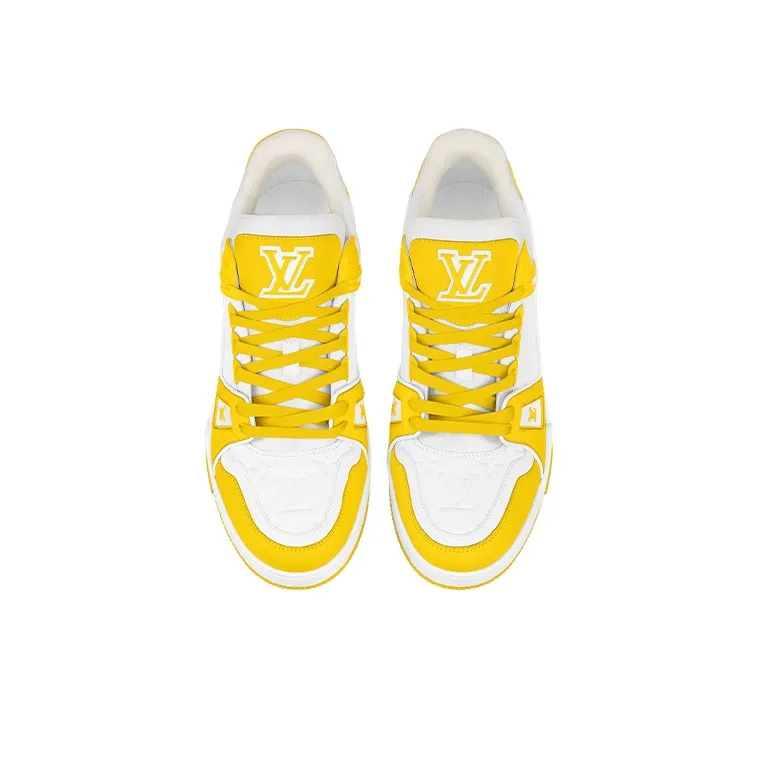 LOUIS VUITTON Lv Trainer 'White Yellow'-2