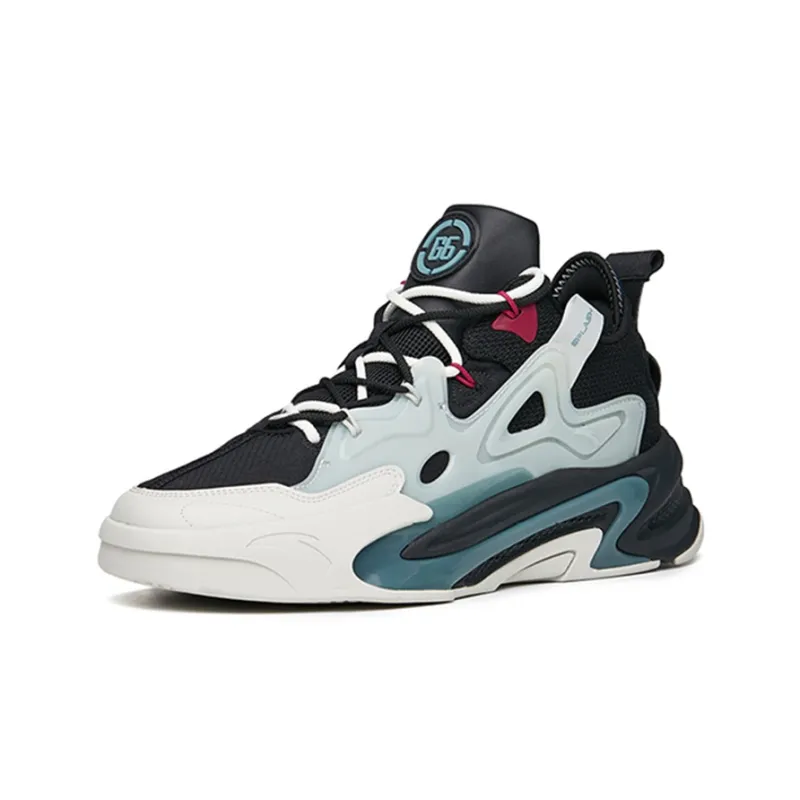 Anta G6 Soup Wear-Resistant Low-Top Sports Casual Shoes Men's Black Gray Blue-2