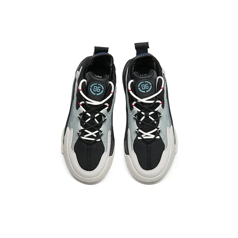 Anta G6 Soup Wear-Resistant Low-Top Sports Casual Shoes Men's Black Gray Blue-3