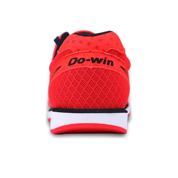 DO WIN Cushioned Slip Resistant Abrasion Resistant Low Top Running Shoes Unisex Red-2