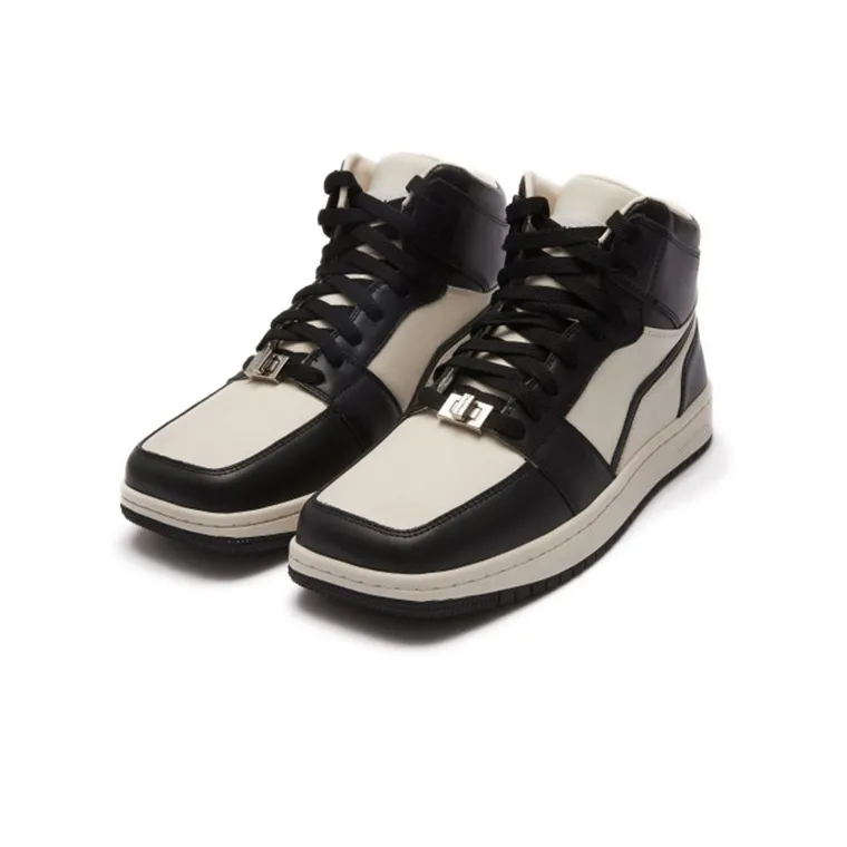 CALVINLUO Lenoir High Top Stylish Skateboarding Shoes Unisex Black-2