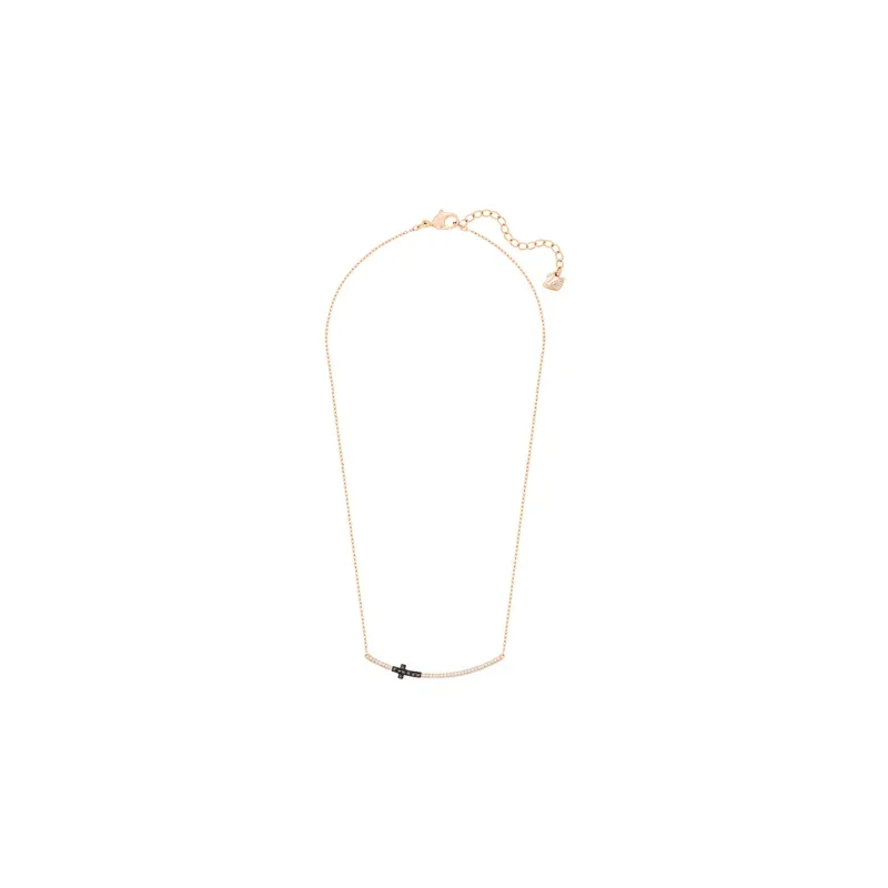 Swarovski Faux Crystal Necklaces Unisex Rose Gold-1