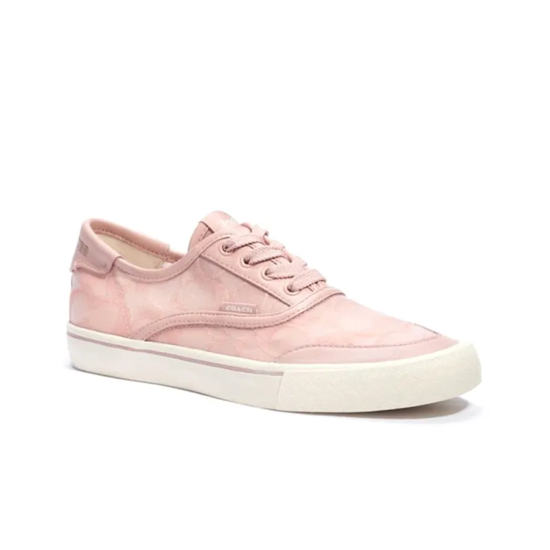 COACH CitySole Low Top Stylish Skateboarding Shoes Women's Pink White-1