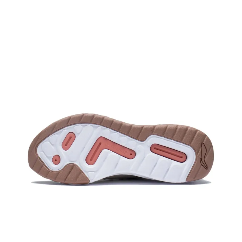 LiNing EazGo Cushioning Low Top Running Shoes Men's Oat Gray-6