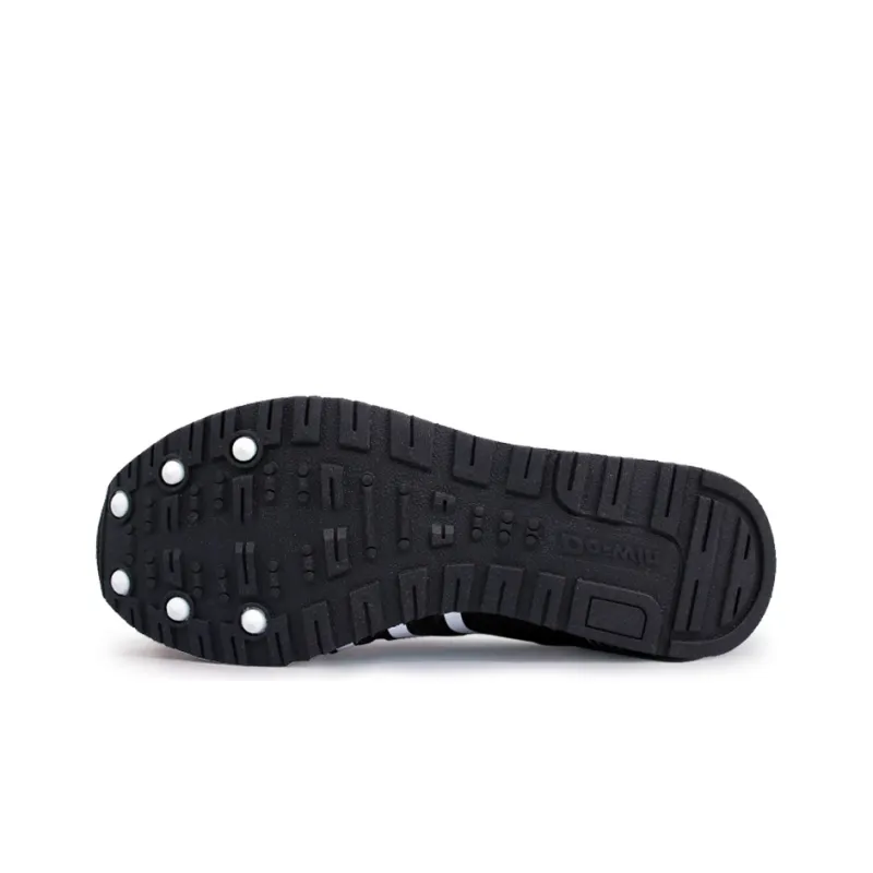 DO WIN Cushioned Slip Resistant Abrasion Resistant Breathable Low Top Running Shoes Unisex Black-4