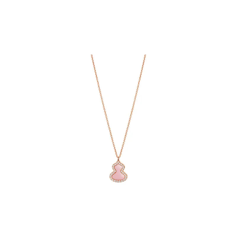 Qeelin Wulu Necklace Collection 18K Rose Gold Necklaces Women's Pink-0