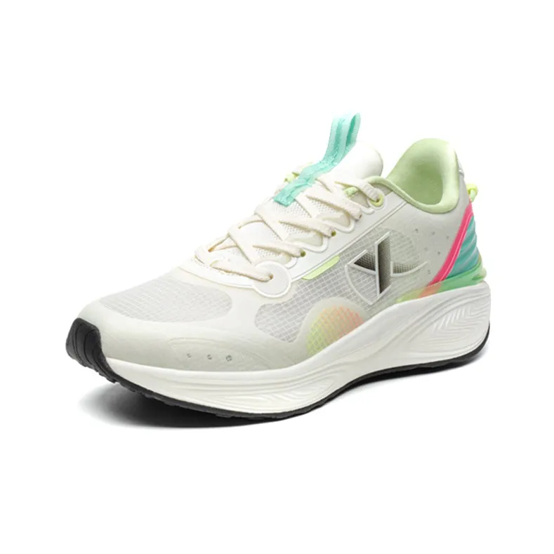 XTEP Polygon 1.0 Breathable Low Top Running Shoes Women's White Green-1