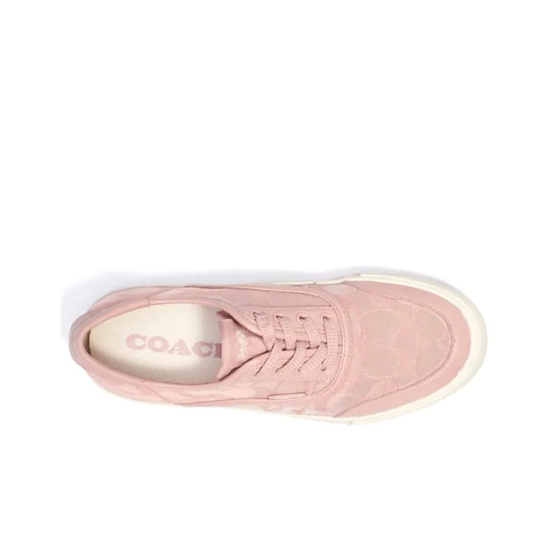 COACH CitySole Low Top Stylish Skateboarding Shoes Women's Pink White-2