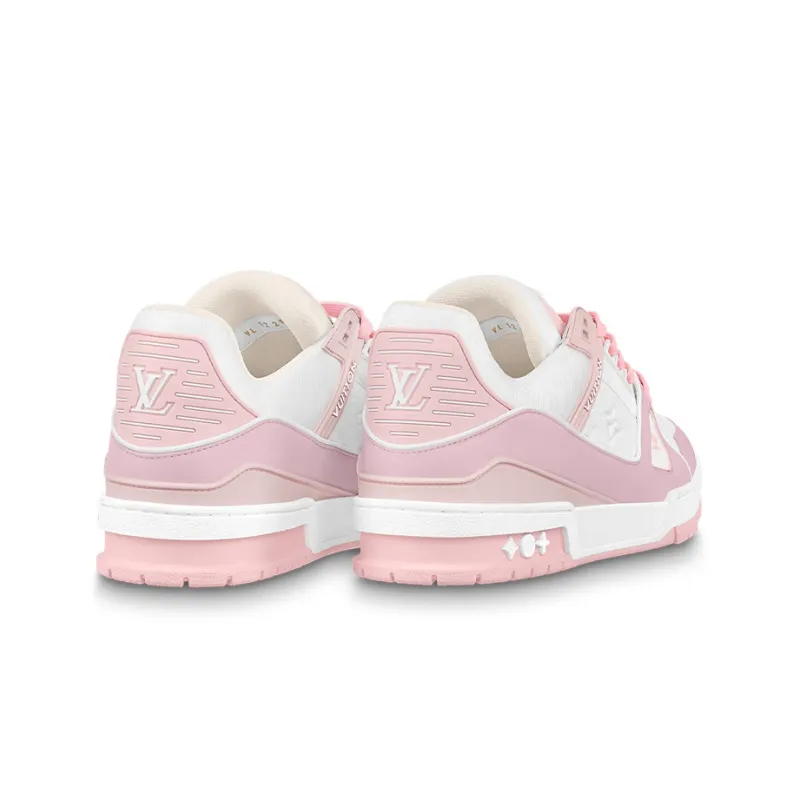 LOUIS VUITTON Trainer Pink White Women's-3