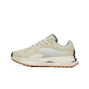 Anta Cushioned Anti Slip And Wear Resistant Lightweight Low Top Running Shoes Women's Light Cyan Gray