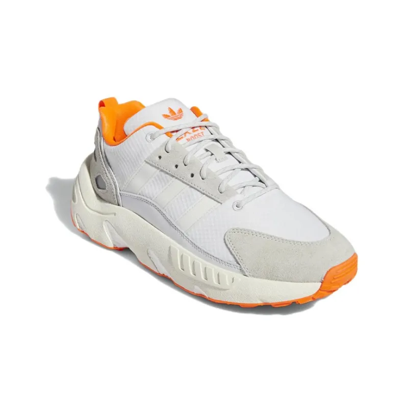 Adidas Zx 22 Boost Crystal White Solar Orange-2