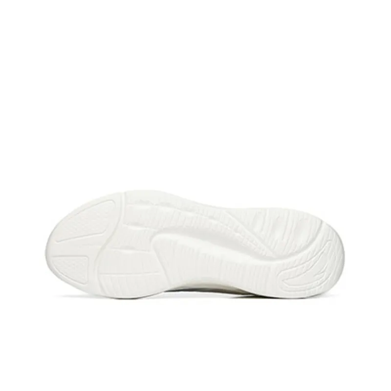 ANTA Running Collection Running Shoes Men Low Top Ivory White/Black/Light Asphalt Gray-5
