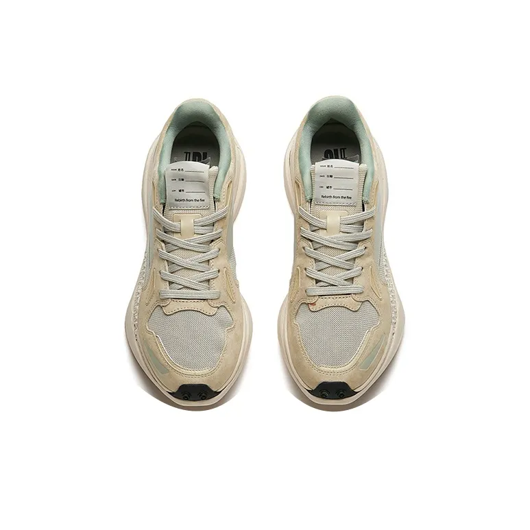 Anta Cushioned Anti-Slip And Wear-Resistant Lightweight Low-Top Running Shoes Women's Light Cyan Gray-2