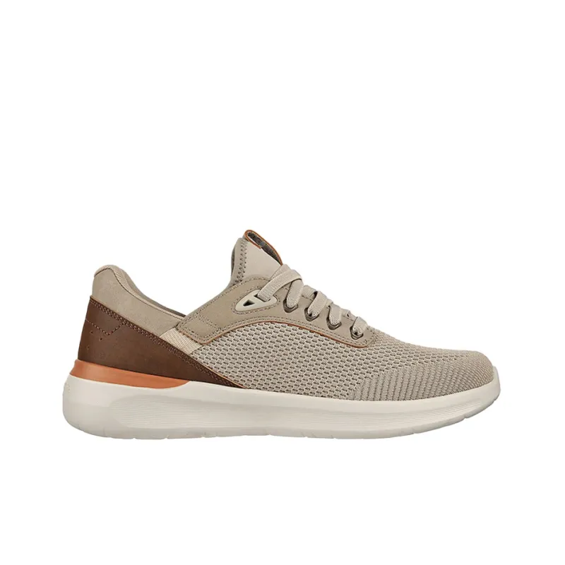 Skechers Lattimore Cushioning Anti Slip Wear Resistant Breathability Low Top Casual Shoes Men's Brown-1