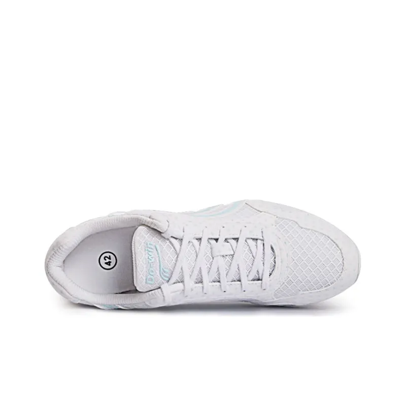 DO WIN Durable Breathable Low Top Running Shoes Unisex White-3