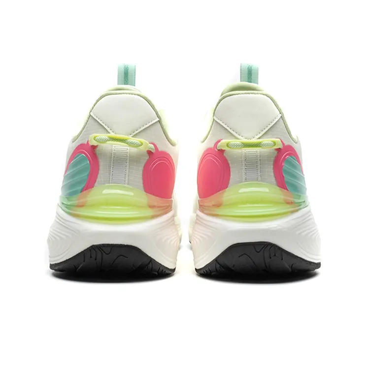 XTEP Polygon 1.0 Breathable Low Top Running Shoes Women's White Green-3