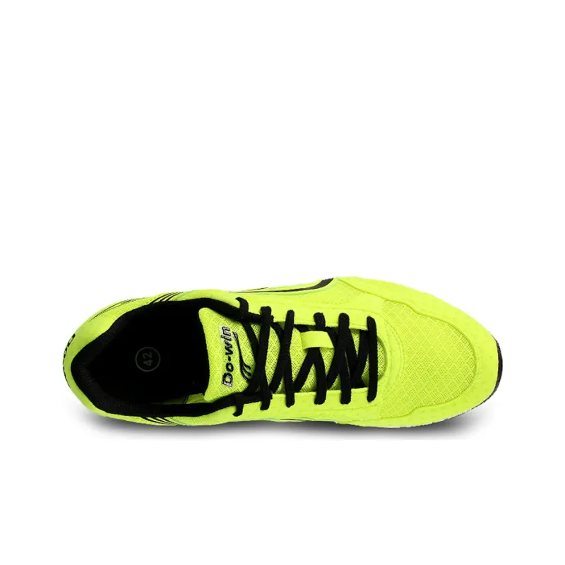 DO WIN Cushioned Slip Resistant Breathable Low Top Running Shoes Unisex Neon Green-3
