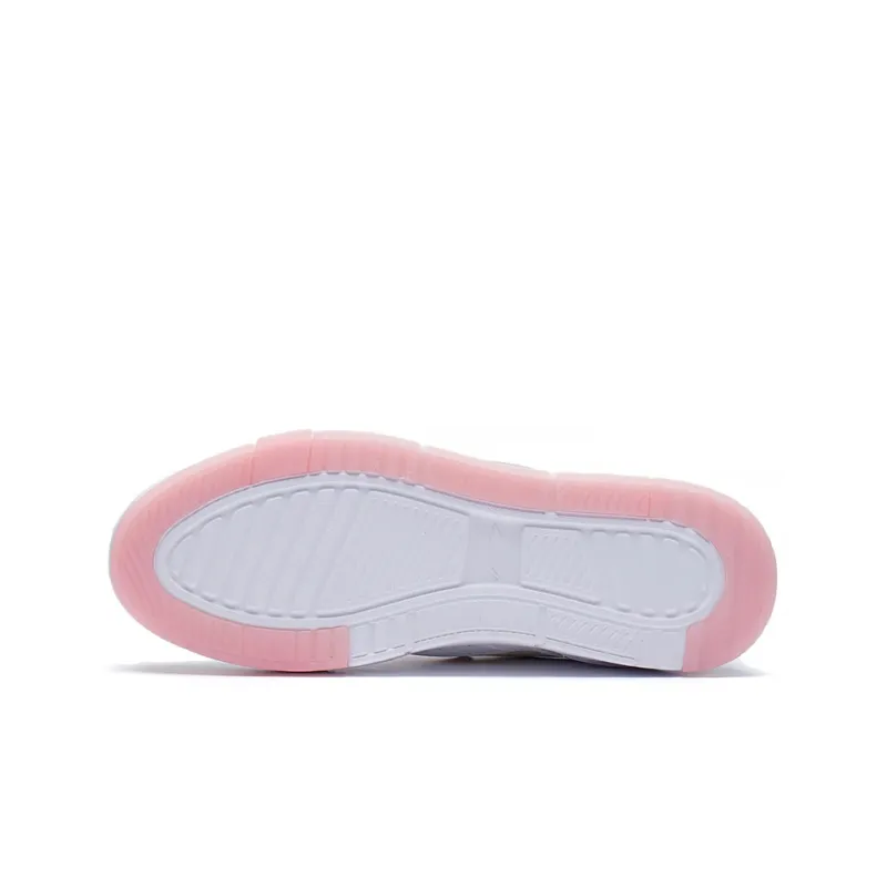 LiNing Ace Cushioning Wear Resistant Low Top Skateboard Shoes Women's White-6