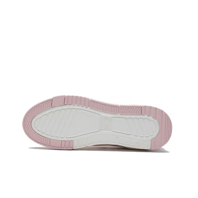LiNing Ace Anti Slip Wear Resistant Low Top Skateboard Shoes Women's White Pink-6