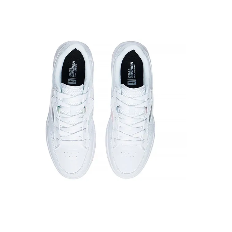 LiNing Ace Cushioning Wear Resistant Low Top Skateboard Shoes Women's White-3