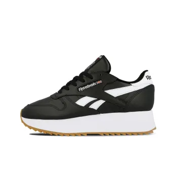 Reebok Women's Classic Leather Double 'Black White' Women's