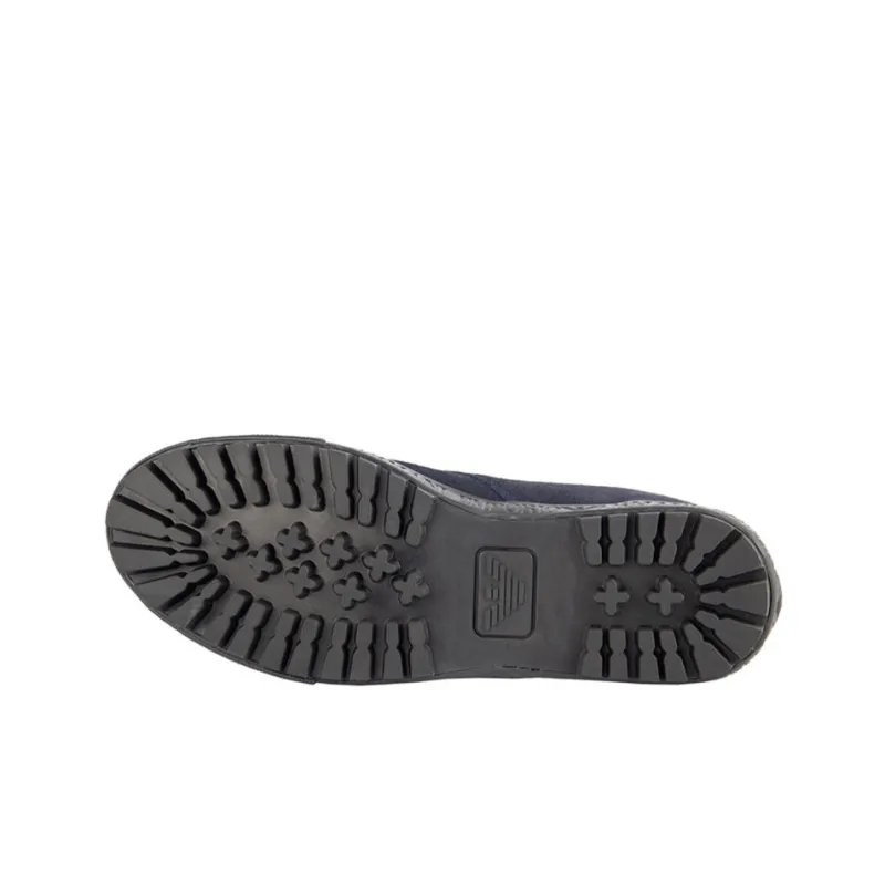 EMPORIO ARMANI Cushioning, Slip Resistant, And Abrasion Resistant High Top Casual Shoes Men's Blue-3