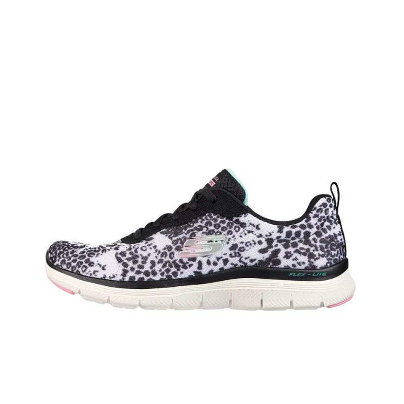 Skechers Flex Appeal 4.0 Casual Shoes Women's Mid-Top White/Black-0