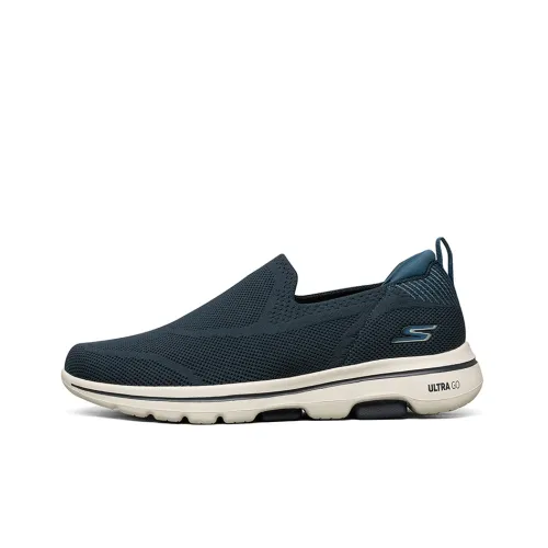 Skechers Go Walk 5 Lifestyle Shoes Men Low-Top Blue/Black/White