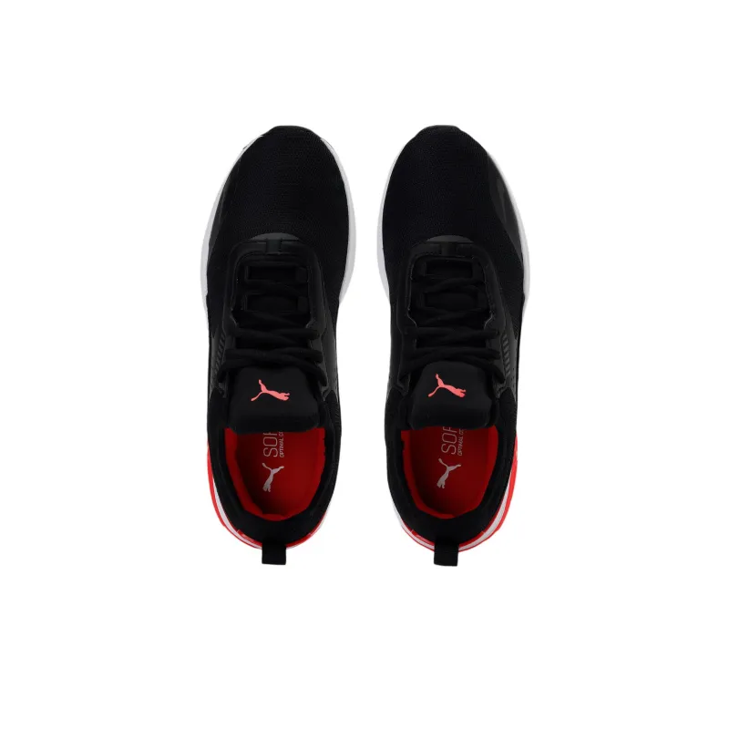PUMA Ferrari Electron E Cushioning Anti-Slip Wear-Resistant Breathability Low-Top Casual Shoes Men's Black Red-2