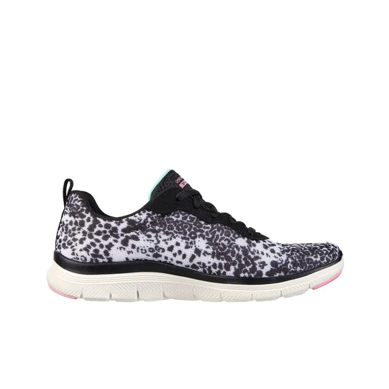 Skechers Flex Appeal 4.0 Casual Shoes Women's Mid-Top White/Black-1