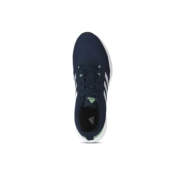 Adidas Glowrun Glowrun Reflective Durable Breathable Low-Top Running Shoes Men's Black Blue-2