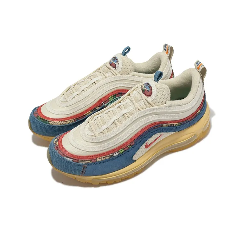 Nike Air Max 97 Coconut Milk Fossil Denim Red-2