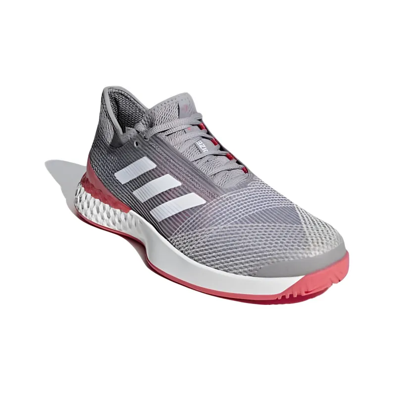 Adidas Adizero Ubersonic 3 'Light Granite Shock Red'-2