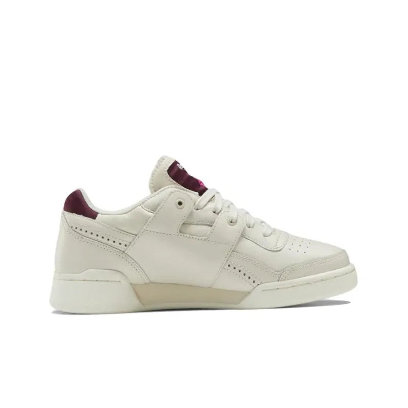Reebok Workout Skateboard Shoes Women's Low-Top Beige Brown-1
